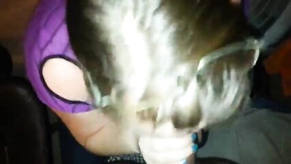 Полный рот спермы