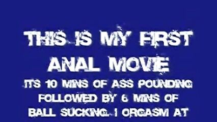 Это мое первое анальное порно видео