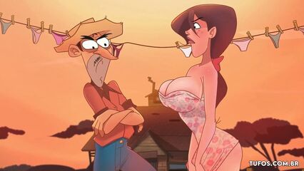 Мультфильм Развешивание трусиков на бельевой верёвке [Rus]