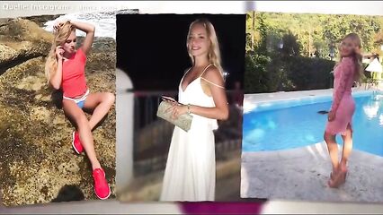 Не порно: Анна Довгалюк задирает юбку в метро